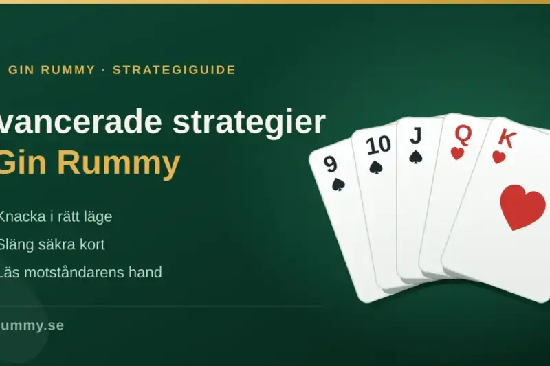 Avancerade strategier i Gin Rummy