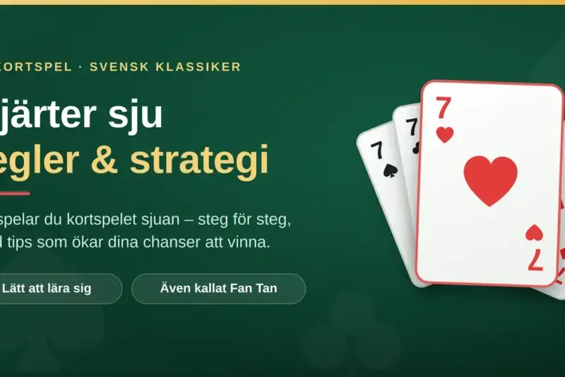 Hjärter sju – regler och strategi för kortspelet sjuan