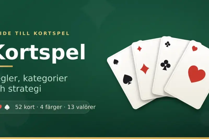 Kortspel – guide till regler, kategorier och strategi