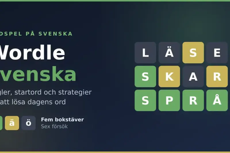 Wordle svenska – regler, startord och strategier för att lösa dagens ord